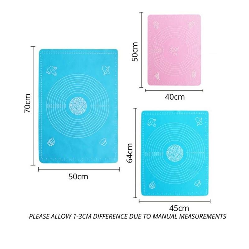 Cooking Dough with Silica Gel Kneading Pad Baking Silica Gel Pad Food-grade Thickening Scale Anti-overflow Heat Insulation Pad
