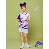 Kids Sports Set Badminton Tennis Volleyball Training Competition Breathable Milk Silk Uniform Boys Girls Fall