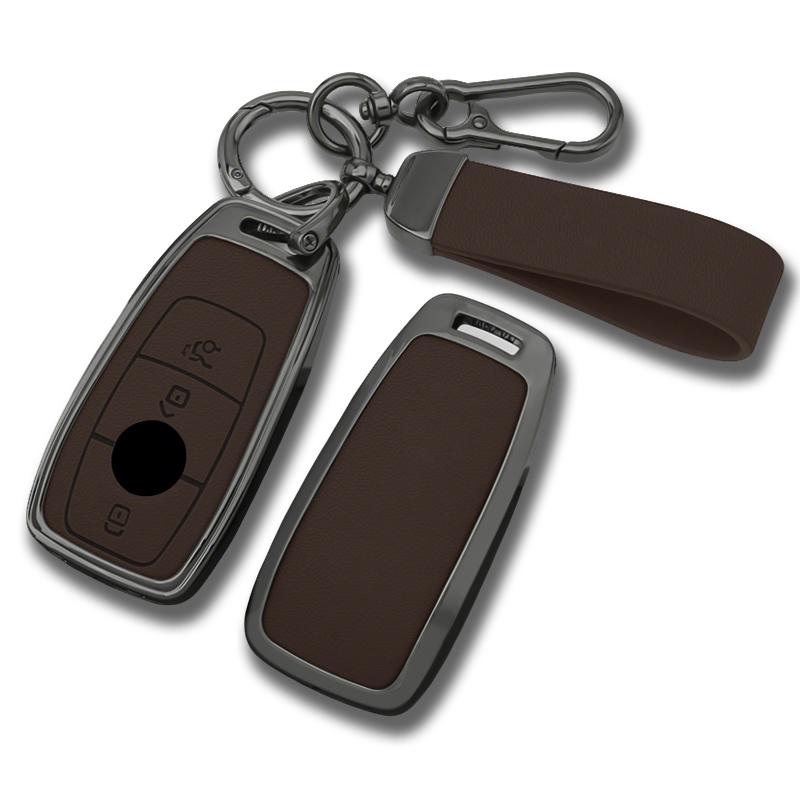 For Mercedes Benz E S G Class CLE GLC CLA GLB GLS W177 W205 W213 W222 X167 AMG E200 E260 Metal Car Key Protective Case llavero DR1