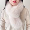 Fox Hair Scarf Women's Winter Double-sided Scarf Korean Version Long Thickened Cross Neck Cover Imitation Fur Rabbit Fur Scarf