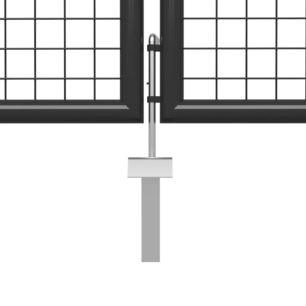 Steel Garden Gate 350 x 150 cm Anthracite