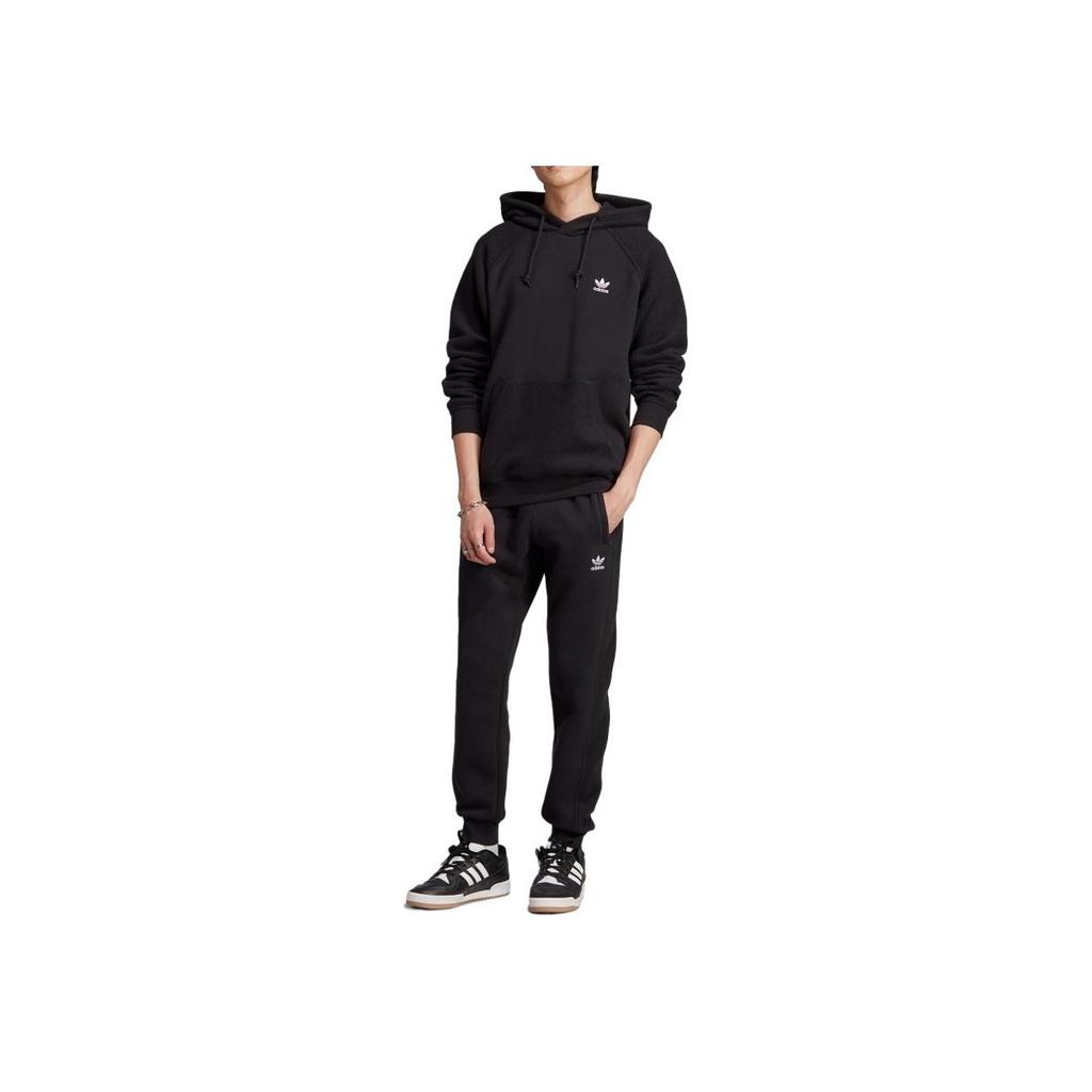 Adidas Оригинальные мужские спортивные брюки FW23 с принтом логотипа и эластичной талией, черные, II5791