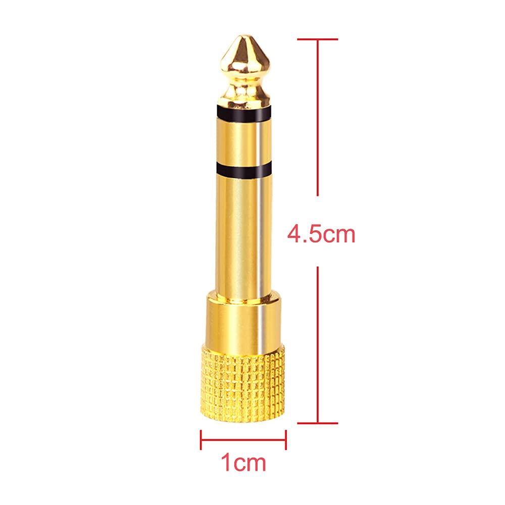 VCE-адаптер для преобразования «папа-мама» стандартный штекер в «мини-штекер» для электронного пианино позолоченный разъем 1 шт. 3,5 мм 6,35 мм 6,35 3,5