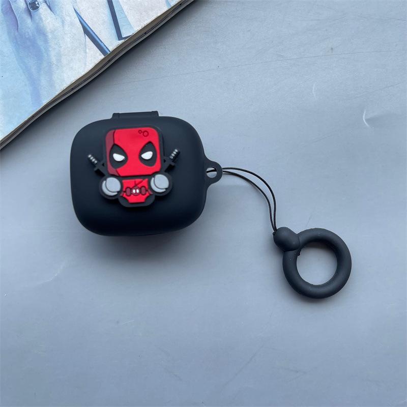Applicable to JBL live Pro + Bluetooth headset case free1 tide brand FLEX cartoon silicone w100 soft case