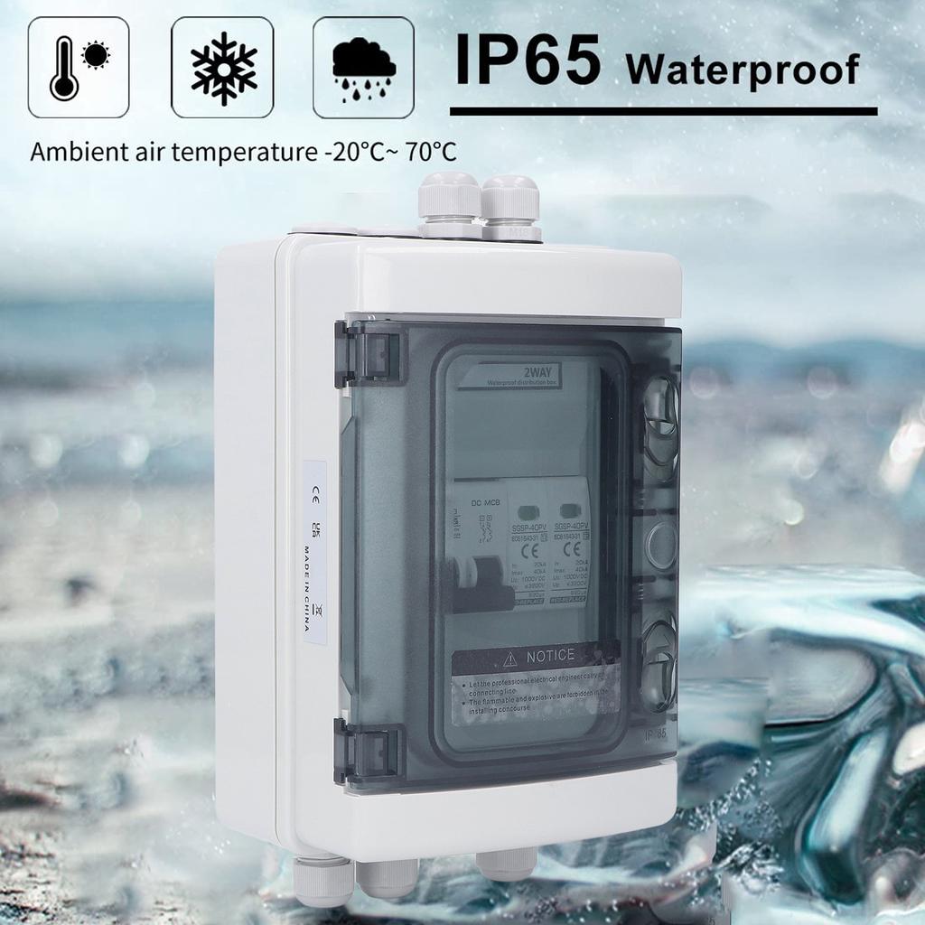 PV Combiner Box IP65 Водонепроницаемый Молниезащитный Фотоэлектрический Солнечный Разъединитель с 40A