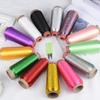 1 Roll Embroidery Thread with Metallic Luster DIY Polyester Wide Application Cross Stitch Sewing Thread Spool for Home
