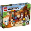 LEGO игрушка Майнкрафт деревня торговый пост мальчики девочки дети товары игра игрушки развивающий подарок на день рождения подарок блок 21167 8 лет и старше