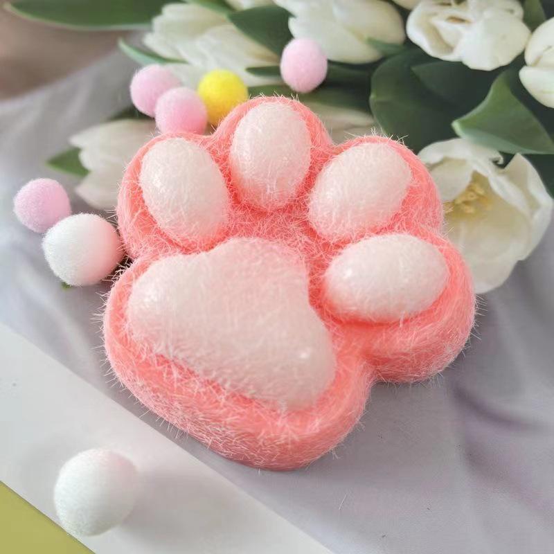 Dopamine Big Cat Paw Plush Squeezy Toy - Super Soft TPR Decompression Artifact
