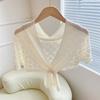 Weave Knitted Hollow Shawl Cross Blouse Shoulder Fake Collar  Autumn/Winter/Spring/Summer