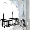 Подвесная корзина для ванной без сверления, полка для туалета и душа, аксессуары для хранения банных принадлежностей