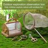1 комплект ловцов животных с коробкой для просмотра, зажимом для сетки, пинцетом, увеличительным стеклом, набор игрушек для наблюдения за ловлей животных на открытом воздухе