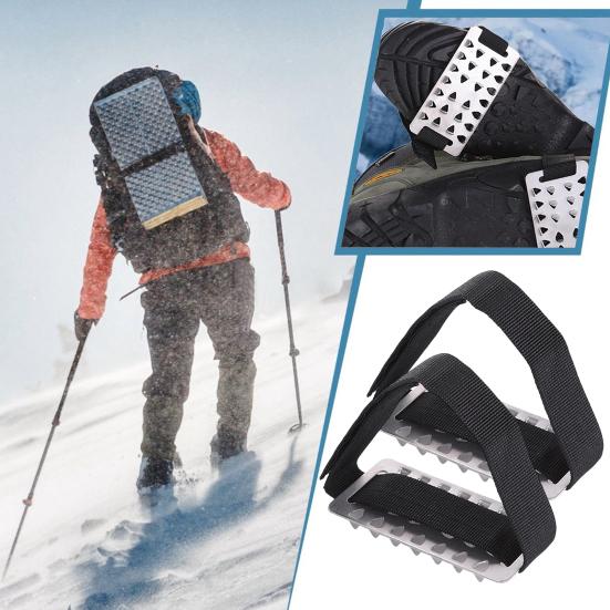 2/4/6 шт. Ледоступы для обуви Кошки с 26 стальными шипами Регулируемая ручка Зимняя ходьба Лед Снег Тяговые накладки Нескользящие Шипы для обуви Ботинок Захваты