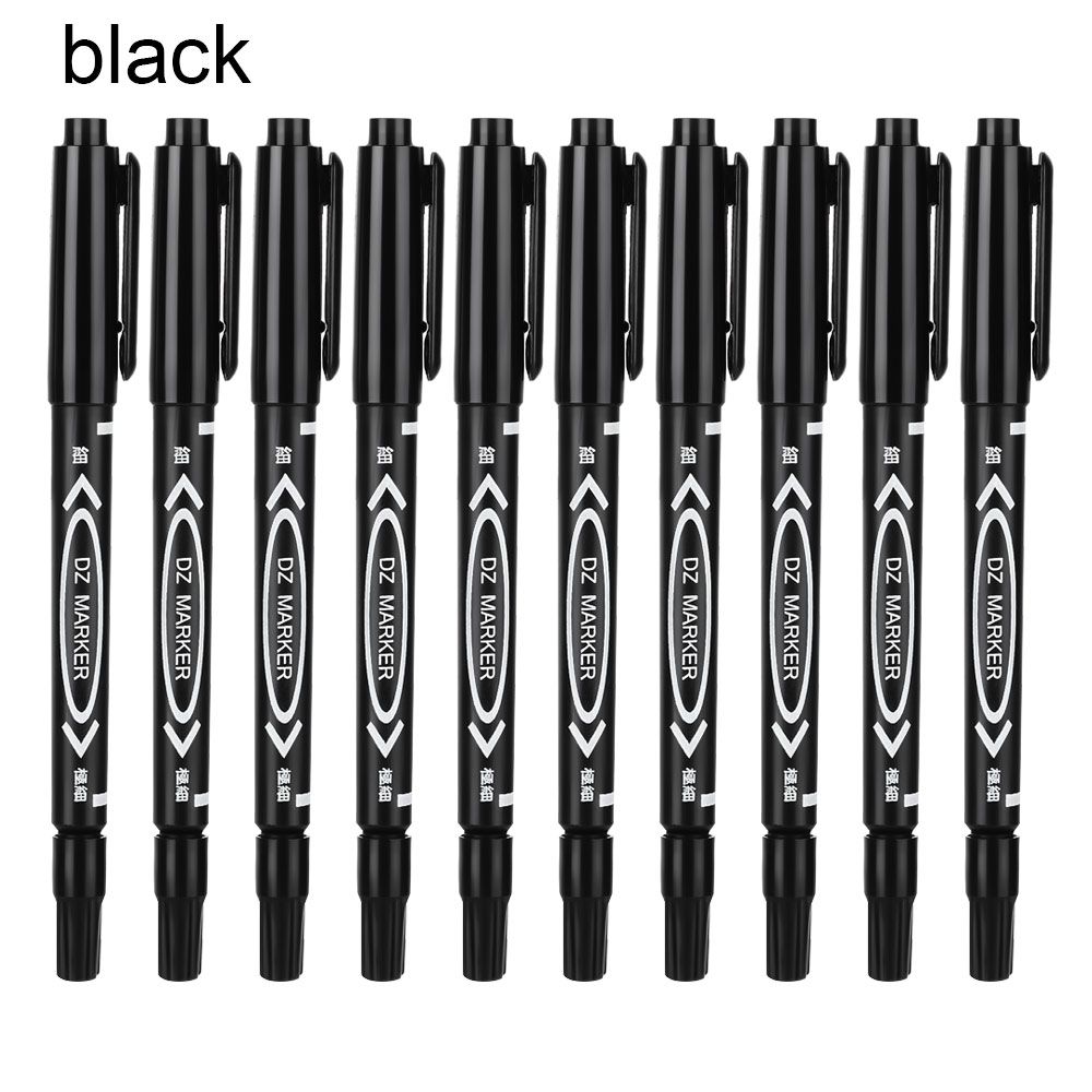 Art Drawing Signature Tyre Markers Twin Tip Double Head Oily Waterproof Pens Permanent Marker Pen