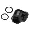 14mm OD DIY Twist 90 Degree Elbow Dual Hard Pipe Tube Connector Water Liquid Cooling