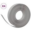 VidaXL Garden Edging 4 Pcs Grey 10 M 10 Cm Polyethylene 3155430