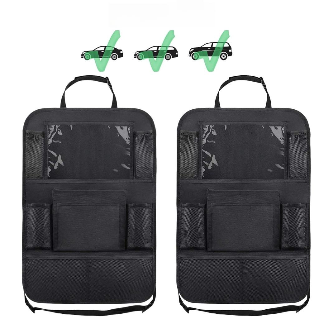 Органайзер на спинку сиденья автомобиля 10 карманов для хранения с держателем для планшета с сенсорным экраном, защитой для детей, автомобильные аксессуары