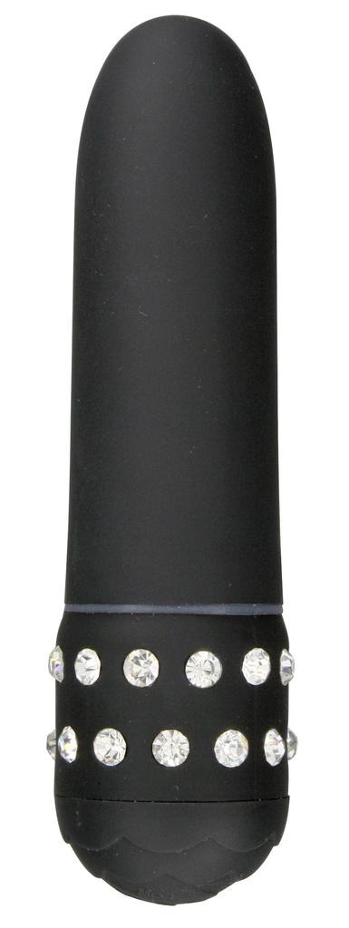 Diamond Vibrator Small 12cm Black - Just for You TOYJOY - Mini Vibrators