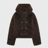Women's European & American Style Hooded Teddy Cashmere Jacket with Horn Button - Winter Collection