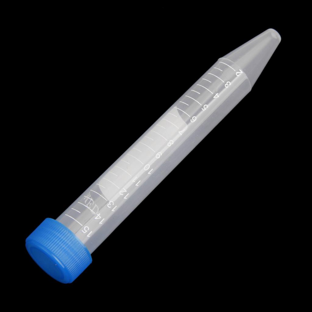 5 шт. Пластиковая градуированная цилиндрическая центрифужная пробирка для лабораторного теста с крышками