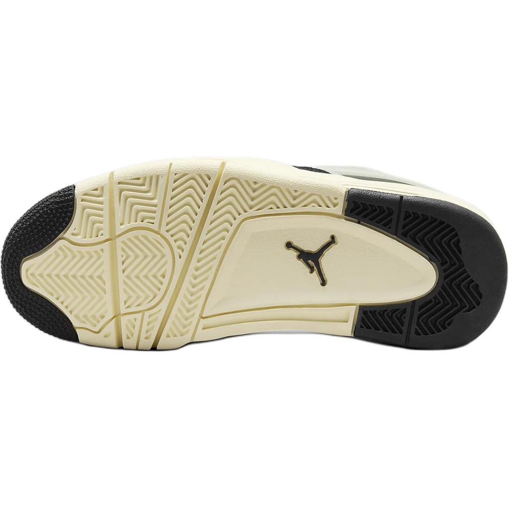 Air Jordan 4 RM GS Black Sail Kids Sneakers Gym-Red Coconut-Milk FQ7938-006