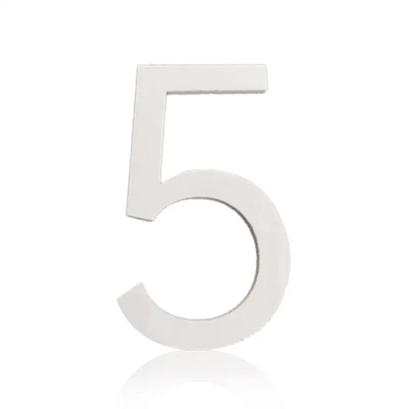 ZEXEF 3D Большие цифры 0-9 Самоклеящиеся наклейки Белое золото Дверь Окно многоквартирного дома Адрес Почтовый ящик Знак Украшения Таблички