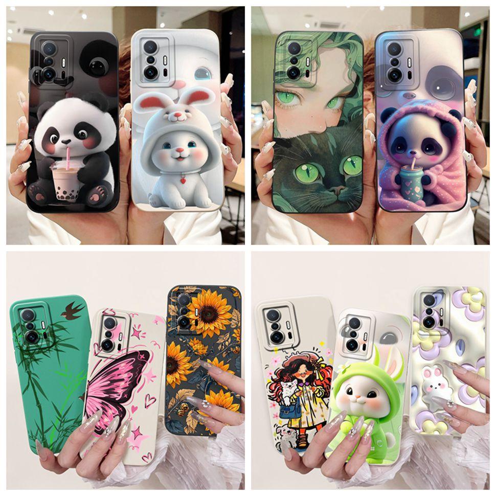 Soft TPU Cover For Xiaomi 11T Case Cute Panda Pattern Phone Case For Xiaomi 11T 12T 13T 5G Back Cover Xiaomi11T Xiaomi12T Shell