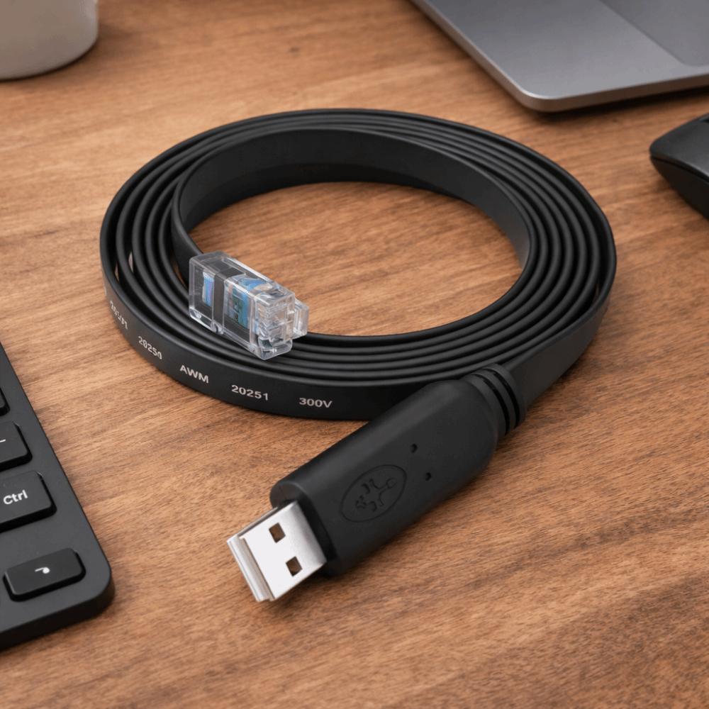 Stable Connections RS232 Console Cable Extension Line Serial Adapter Laptop Computer