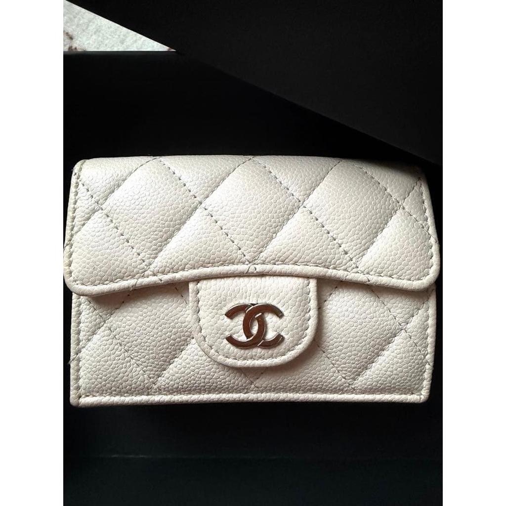 Used CHANEL Caviar Skin Trifold Wallet