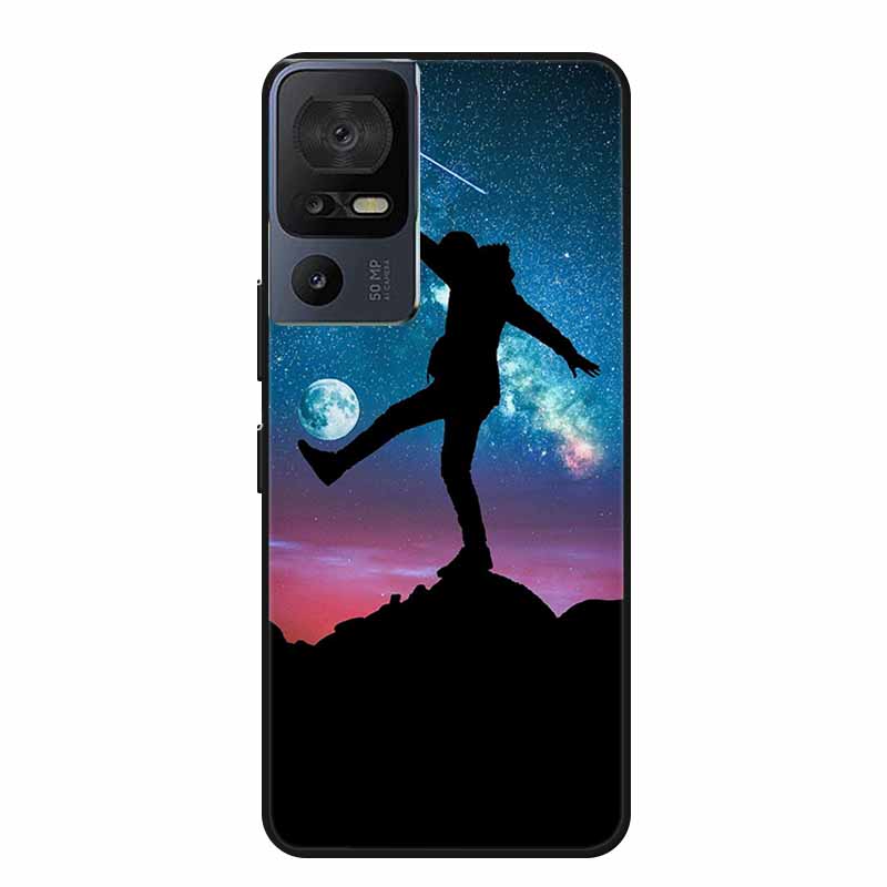 Чехол для телефона TCL 40 SE 40SE Coque Черный Силиконовый Мягкий Задний Чехол-Крышка Для TCL 40 SE Чехол Funda Для TCL40SE Capa 6.75" Оболочка
