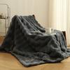 High-end Artificial Rabbit Hair Winter Warm Blanket Thickened Warm Sofa Blanket