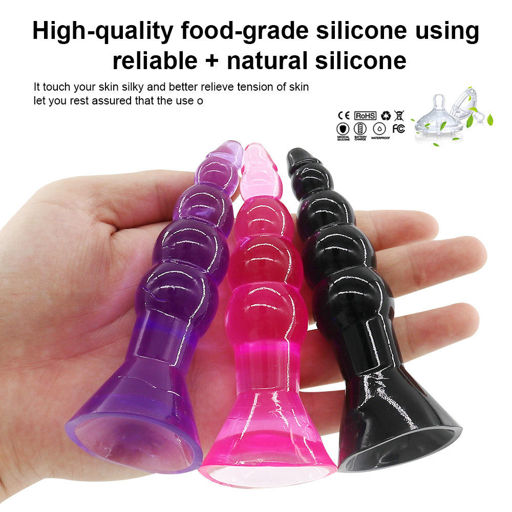 Silicone Suction Cup Anal Plug Vibrator Male Anal Plug Prostate Massager Dildo Vibrator G-spot Anal Toys Adult Sex Toys
