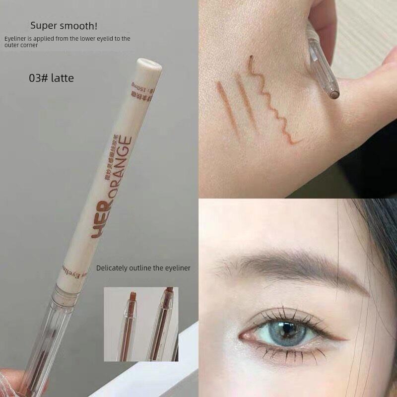 The Pinkish Color That Won'T Get Dirty! Rose Pink-Brown Eyeliner Gel Pen for Lower Eyelids and Aegyo-Sal, Long-Lasting, Waterproof, and Smudge-Proof