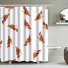 Fashion Bathroom Shower Curtain Set Colorful Chicken Print Waterproof Fabric Decorative Home Decoration