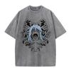Anime Jujutsu Kaisen Tshirts Vintage Washed T Shirt Harajuku Oversize Cotton Tee Cotton Fashion Streetwear Unisex Top