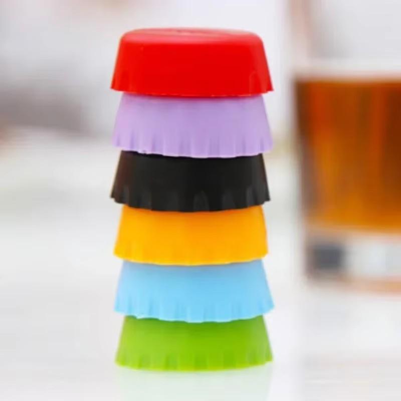 1/36pcs Creative Silicone Beer Bottle Cap Preservative Cover Bottle Cover Vinegar Soy Corktail Lid Wine Savers Bar Accessories 5