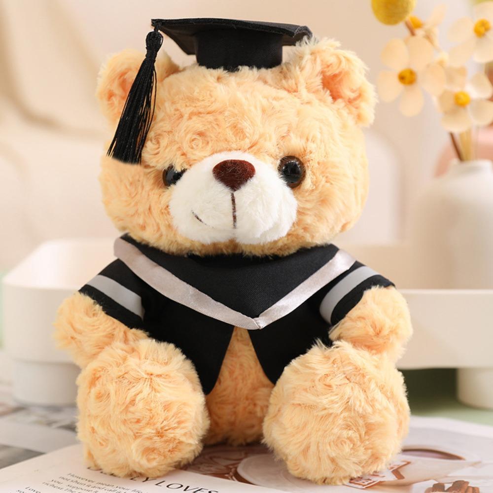 23cm Teddy Bear Doll Small Plush Dr. Bear Cute Plush Toy  Students