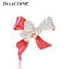 Fashion Red Bow Brooch Women's Winter New All-match Pin Temperament Corsage Suit Sweater Coat Accessories