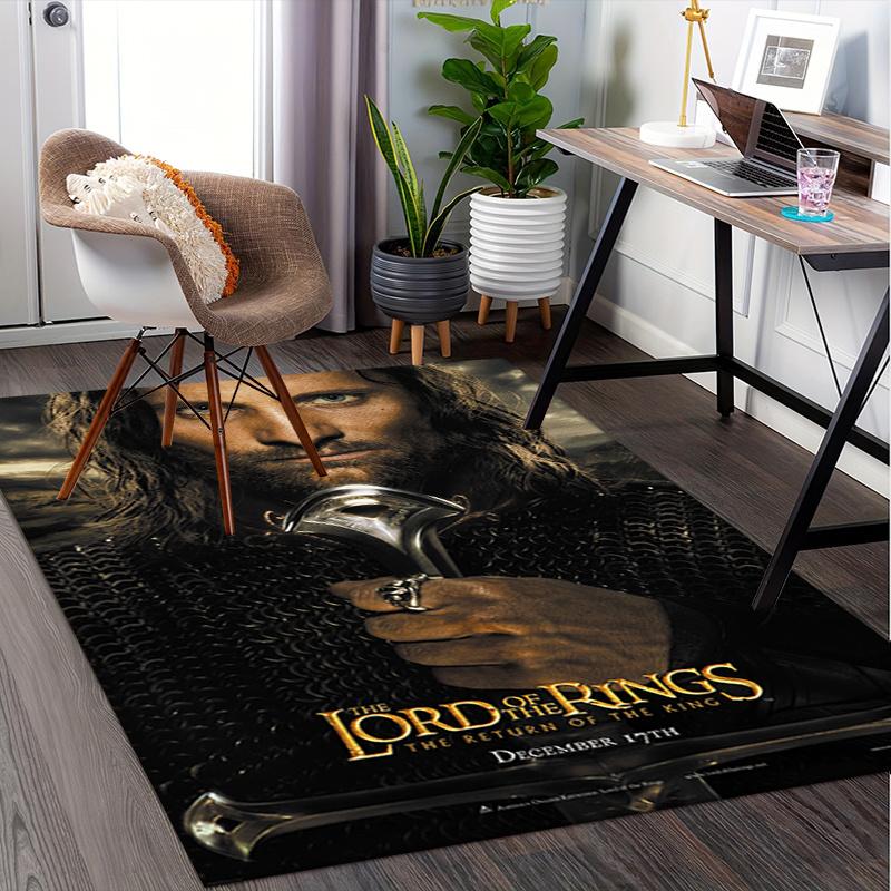 Lord of the Rings: Return of the King Poster Print Office Mat Home Decor Office Desk Chair Rugs Chair Carpet for office Chair Mat Gift For H