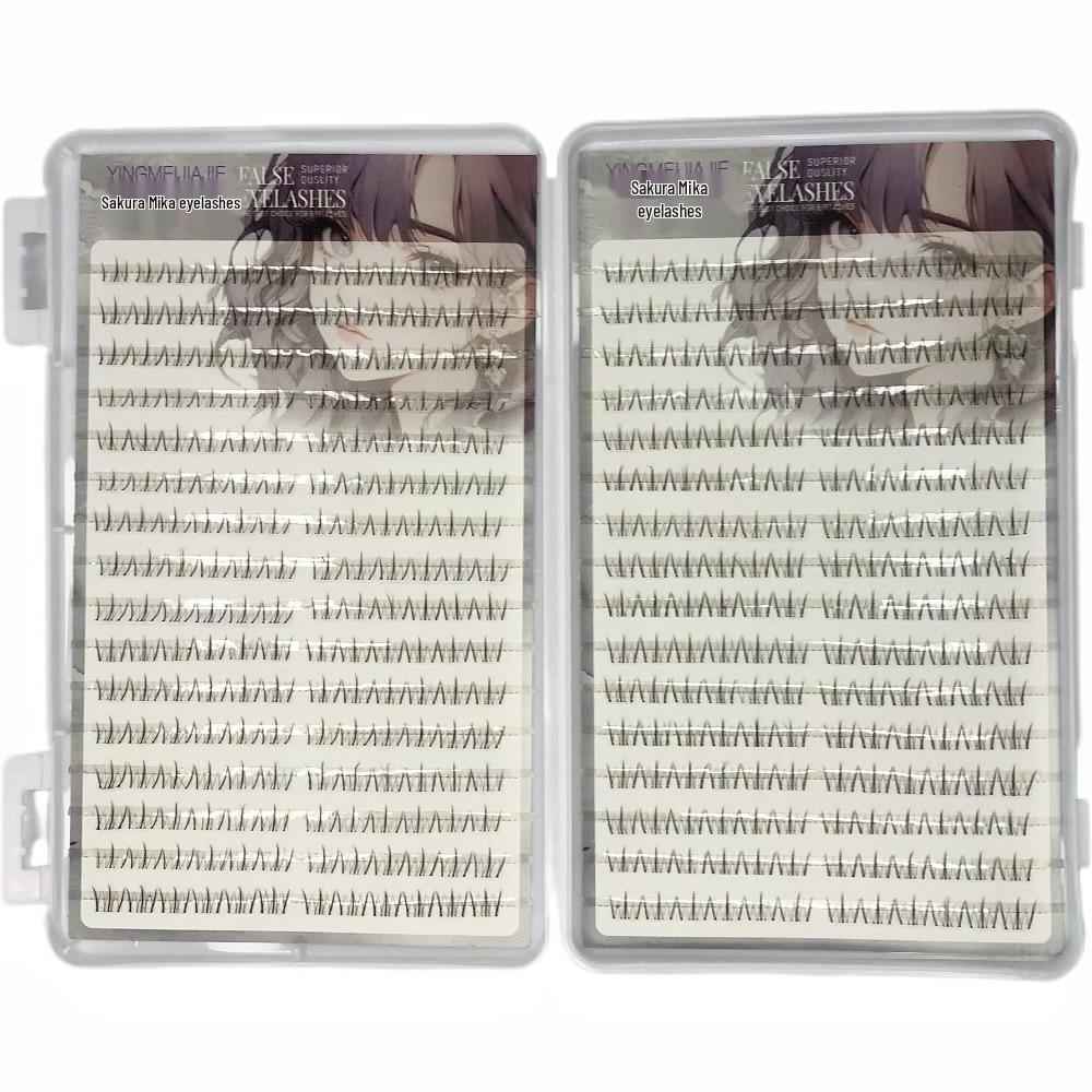 Zhaojun Large Capacity Lash Book: Camera-Ready Natural Style Segmented Lower Lashes for a Lazy Day