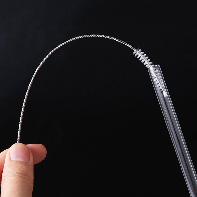 Набор щеток для чистки соломинок для питья, щетка для чистки трубок из нейлона и нержавеющей стали с длинной ручкой для чистки соломинок