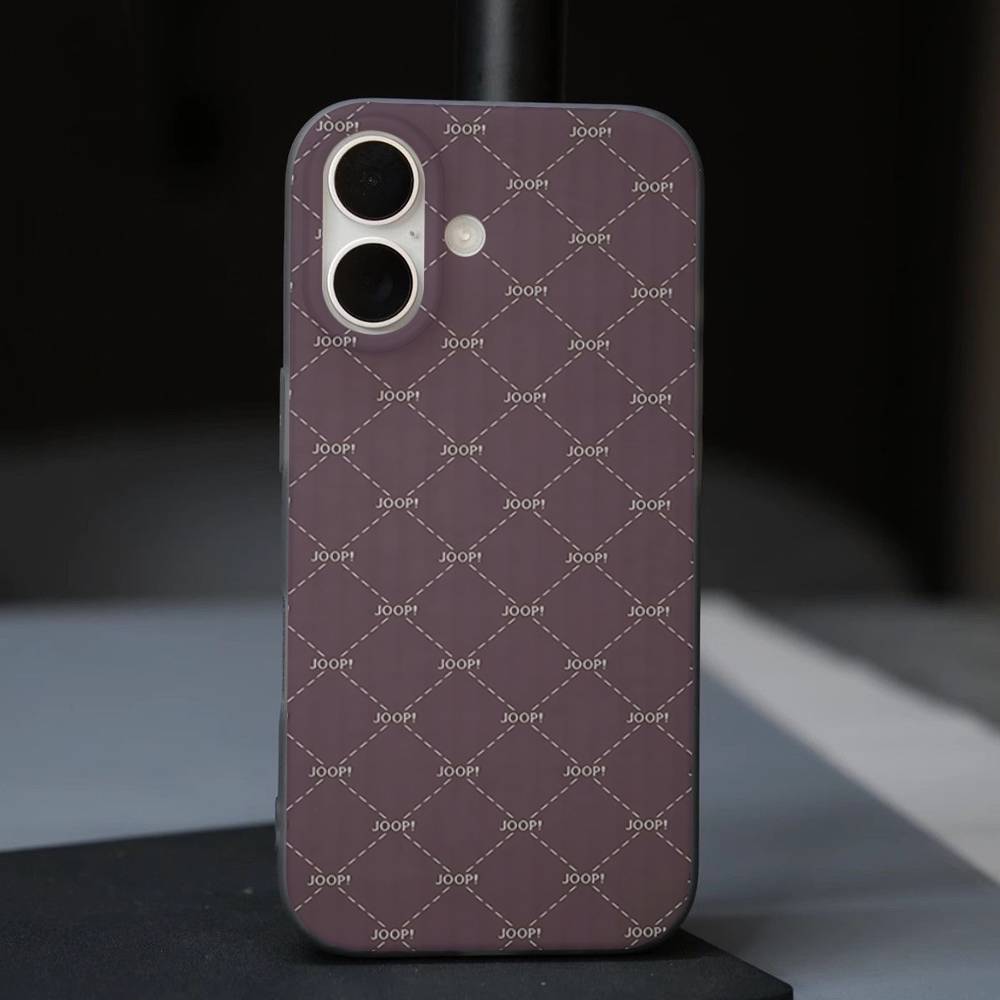 Чехол для телефона с логотипом J-Joops для IPhone 17 16 15 14 13 12 11 Гофрированный Матовый Мягкий Чехол Противоскользящий