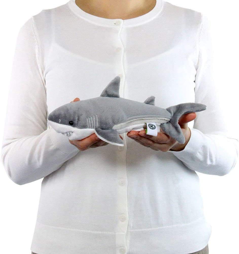Colorata Great White Shark Plush Toy (S SizeSoft Touch) Realistic Shark Animal Toy Doll Gift Present Birthday (Twice Inspected)  Christmas Christmas