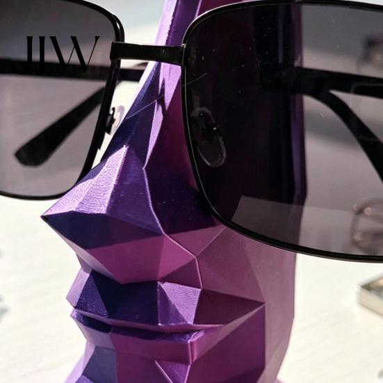 Fine Carving Ornament Hand Carved Eyeglass Holder, 3D Printed Nose Shaped Stand, Unique Artistic Home Figurine Decorative Display Rack, for