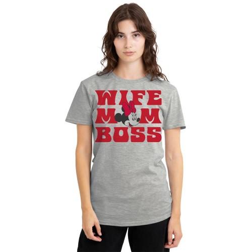 Minnie Mouse Unisex Adult Wife Mom Boss T-Shirt