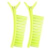 2Pcs Hair Styling Clip Barber Sectioning Hairpin Partition Clip Hairgrip Fluorescent Green