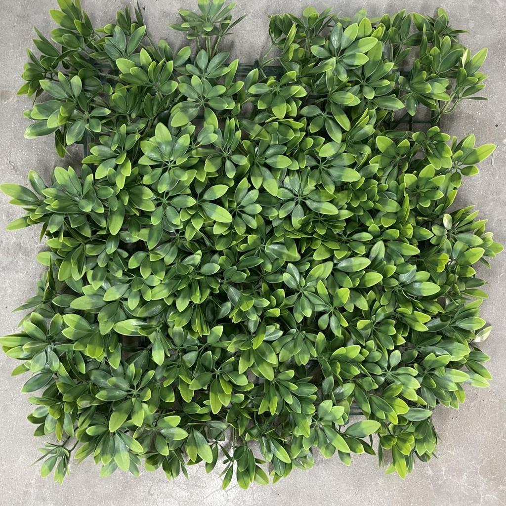 50×50cm Artificial Green Plant Wall - Plastic Vertical Garden, Fake Flower Wall, Synthetic Turf Background