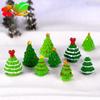 Christmas Micro-landscape Accessories Christmas Tree Ornaments of Various Sizes Resin Handicraftsand Cute Home Decorations
