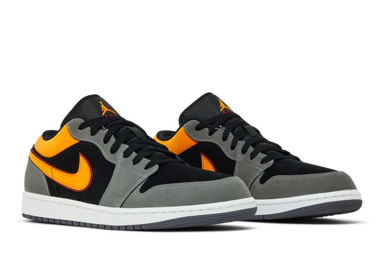 Jordan 1 Низкий SE Светлый графит Яркий оранжевый