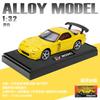1:32 Rx7 Rx-7 Fd3S Сплав Спортивный Автомобиль Модель Литьевой Металл Гоночный Автомобиль Транспортные Средства Модель Высокая Симуляция Звук и Свет Подарки для Детей