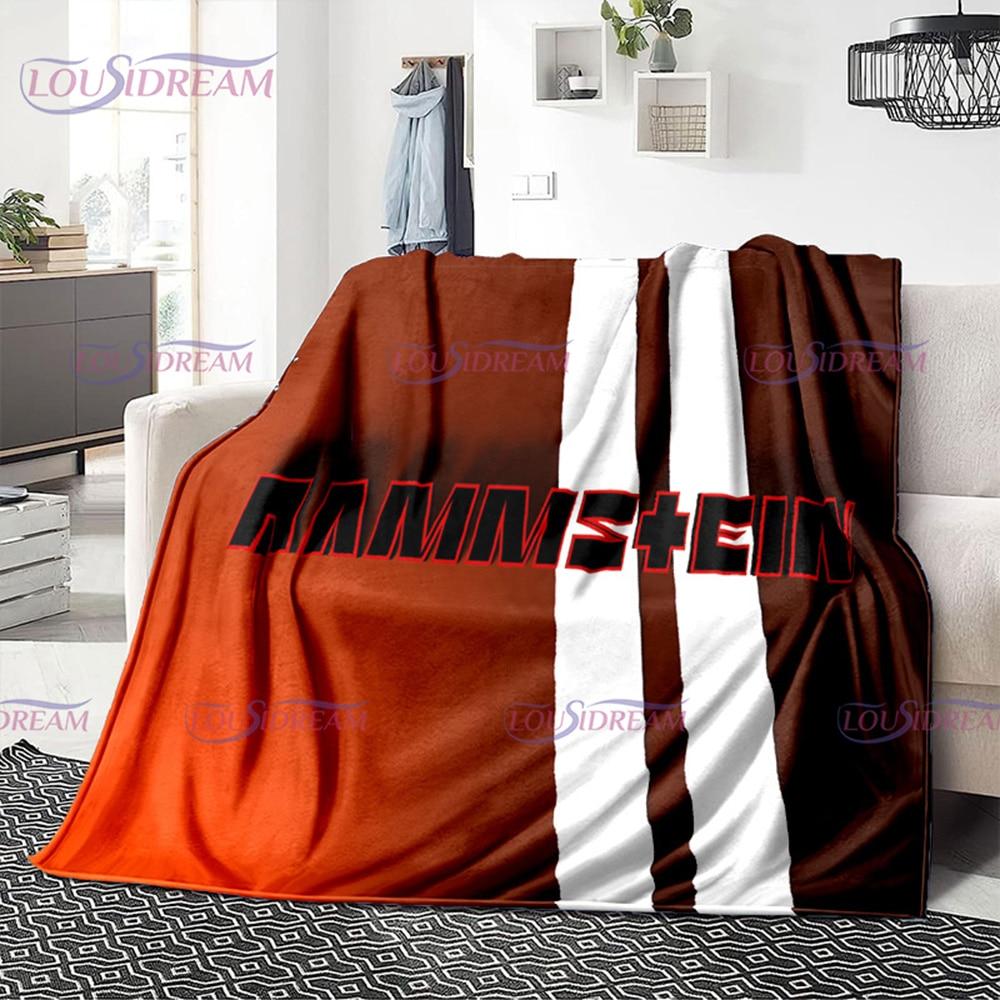 3D R-Rammstein Heavy Metal Band, мягкое плюшевое одеяло, фланелевое одеяло, одеяло для гостиной, спальни, кровати, дивана, вентилятора, одеяло